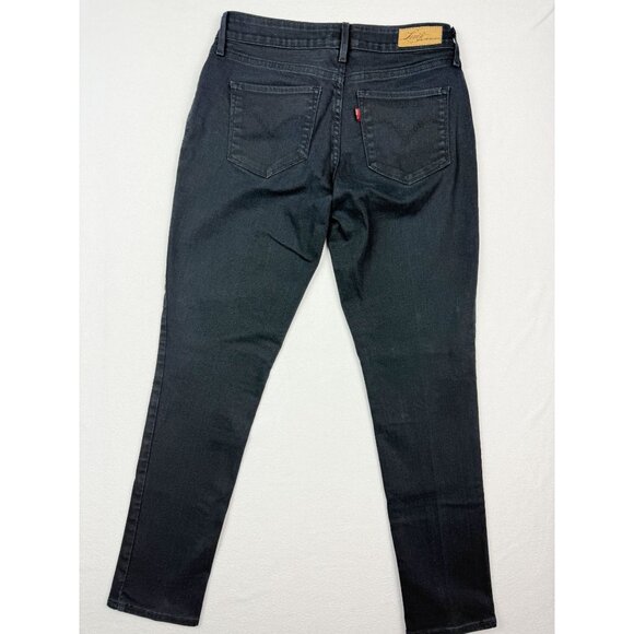 LEVI'S Bold Curve Skinny Dark Wash Black Jeans Size 28 Womens - Picture 2 of 10